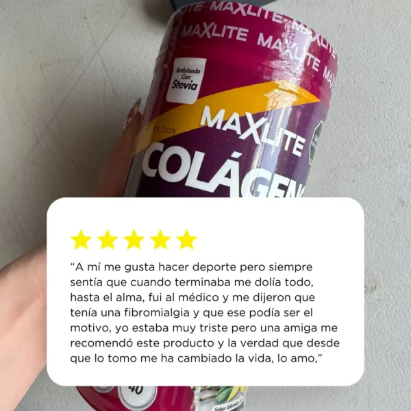 Maxlite: Colágeno Hidrolizado con Resveratrol [700 gr] - Imagen 3