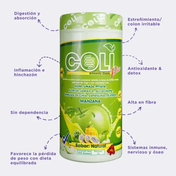 ColiPlus: Fibra para el Colon [450 gr] - Imagen 4