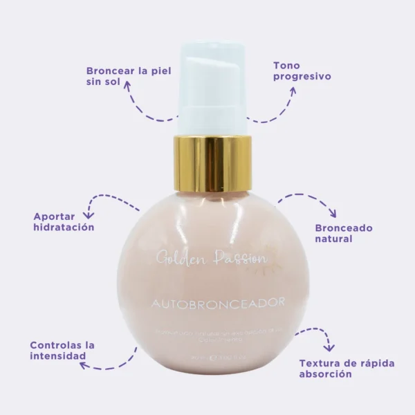 Golden Passion: Autobronceador Crema [Hidratante] - Imagen 4