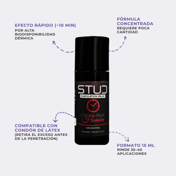 Stud: Crema Retardante para Hombres [15 ml] - Imagen 2