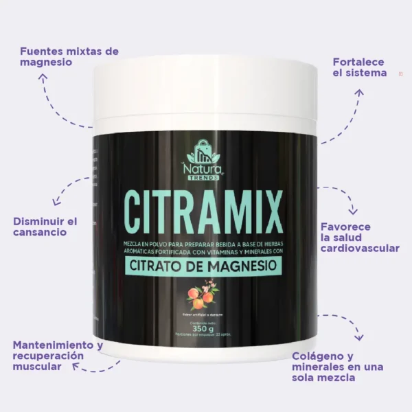 Citramix: Citrato de Magnesio en Polvo [350 gr] - Imagen 2